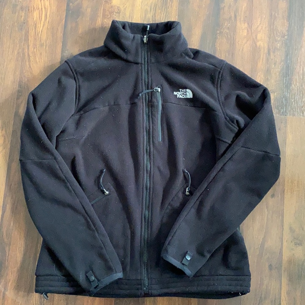 Women’s black North Face fleece jacket